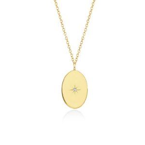 NWT Topanga Diamond Necklace // 10kt Solid Gold